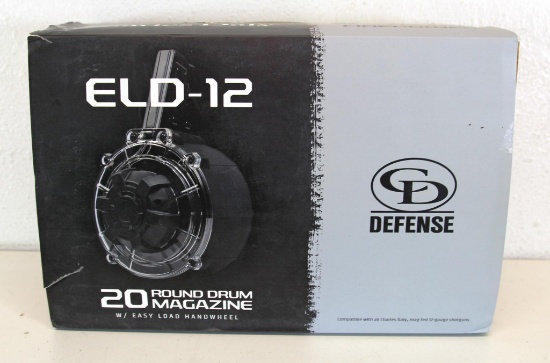 Charles Daly Defense Model ELD-12 12 Ga. 20 Round Drum Magazine, New in Box - Will Fit Lots 229,