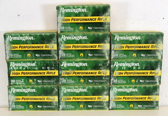 10 Full Boxes Remington .243 Win. 80 gr. PSP Cartridges Ammunition...