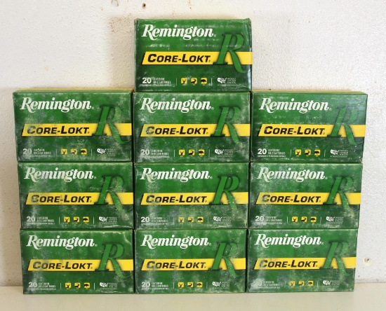10 Full Boxes Remington .30-06 Springfield 180 gr. Core-Lokt SP Cartridges Ammunition...