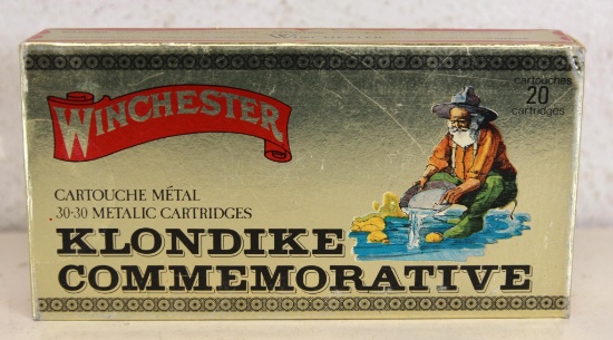 Full Box Winchester Klondike Commemorative .30-30 170 gr. SilverTip Cartridges Ammunition...