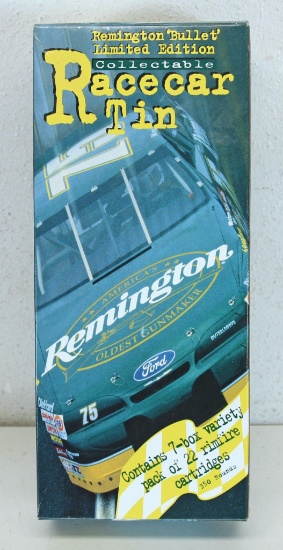 Remington 'Bullet' Limited Edition Collectible Race Car Tin Contains 7 Box Variety Pack .22 Rimfire