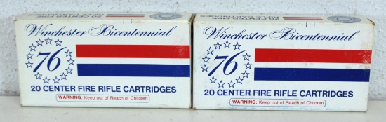 2 Full Boxes Commemorative Winchester Bicentennial '76 .30-30 150 gr. SilverTip Cartridges