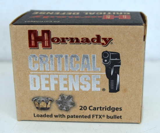 Full Box Hornady Critical Defense .45 Colt 185 gr. FTX Cartridges Ammunition...