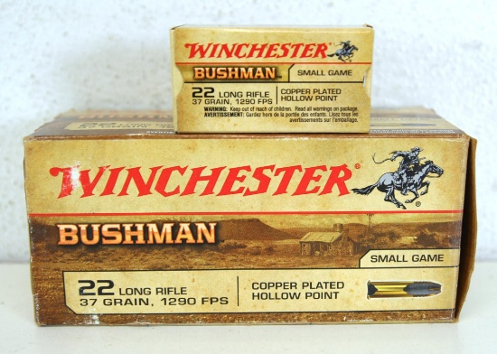 Full Brick Winchester Bushman .22 LR Cartridges Ammunition...