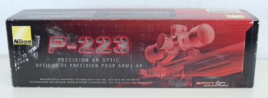 Nikon P-223 Precision AR Optic Rifle Scope, 3x32 Matte BDC Carbine, Like New in Original Box...