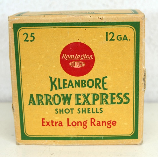 Full Vintage Box Remington Arrow Express 12 Ga. 3" 4 Shot Shotgun Shells Ammunition...