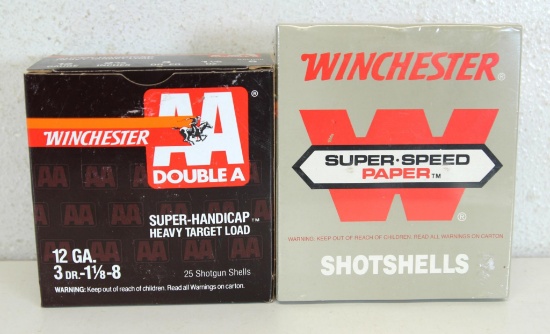 Full Box Winchester AA Super-Handicap Heavy Target Load 12 Ga. 2 3/4" 8 Shot and Full Box 10