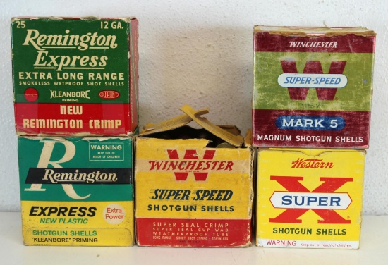 Mixed Lot Shotgun Shells Ammunition - Partial Correct Box 12 Winchester Super-Speed Mark 5 12 Ga. 3"