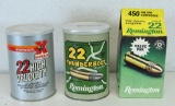 2 Sealed Cans and 1 Carton .22 LR Cartridges Ammunition - Winchester Super-X .22 High Velocity 325