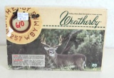 Full Box Weatherby....257 Weatherby Magnum Ultra High Velocity Cartridges Ammunition...