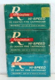 3 Full Vintage Boxes Remington 6 mm Remington 80 gr. PSP Cartridges Ammunition...