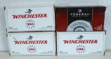 4 Full Boxes .40 S&W 180 gr. FMJ Cartridges Ammunition - 3 Winchester, 1 Federal...