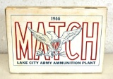 Full Sealed Box Lakeside Army Ammunition Plant 1966 Match .30 Match M72 173 gr. Cartridges