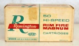 Full Vintage Box Remington 5 mm Remington Rimfire Magnum .38 gr. HP Cartridges Ammunition...