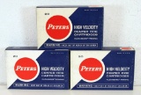 3 Full Vintage Boxes Peters .300 H&H Magnum 220 gr. SP Cartridges Ammunition...