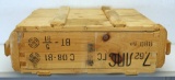 Wooden Ammo Case with 1 Full Open Spam Can 7,62x54R Cartridges Ammunition 440 Rounds - No lid to