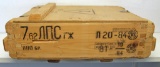 Wooden Ammo Case with 2 Sealed Military Surplus 7,62x54R Spam Cans 880 Rounds...