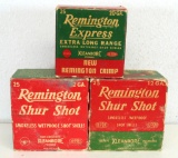 2 Full Vintage Boxes Remington Shur Shot 12 Ga. - 2 3/4