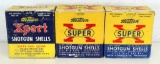 2 Full Vintage Boxes Western Super X 12 Ga. 2 3/4