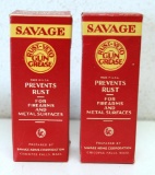 2 Vintage Savage Gun Grease Tubes in Original Boxes, New Old Stock...