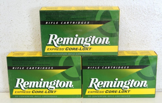 3 Full Boxes Remington Express Core-Lokt .270 Win 150 gr. Core-Lokt SP Cartridges Ammunition...