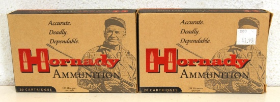 2 Full Boxes Hornady...8x57 JS 195 gr. SP Cartridges Ammunition - 1 Custom, 1 Match...