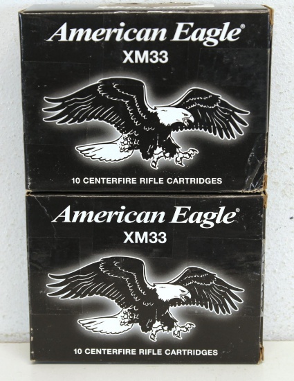 2 Full Boxes American Eagle .50 BMG 660 gr. FMJ Cartridges Ammunition...