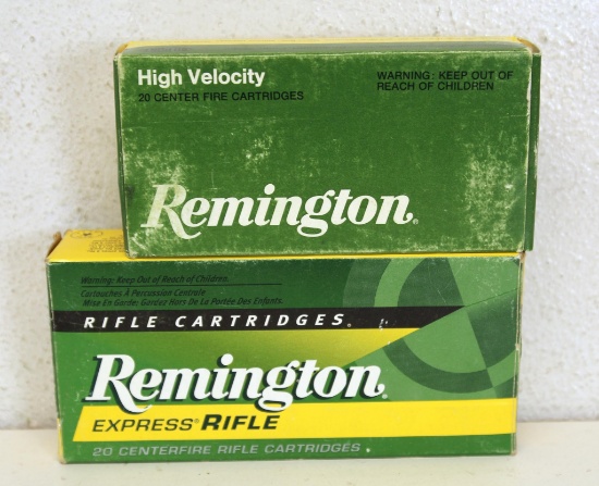 Full Box and Partial Box 18 Remington .17 Rem 25 gr. Hollow Point Cartridges Ammunition