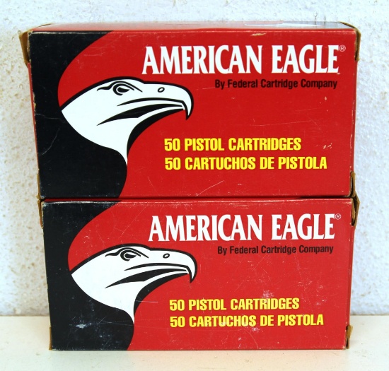 2 Full Boxes American Eagle .38 Special 130 gr. FMJ Cartridges Ammunition...