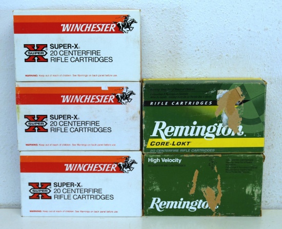 3 Full Boxes Winchester and 2 Full Boxes Remington 7 mm Rem Mag Cartridges Ammunition...