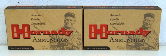 2 Full Boxes Hornady .22-250 Rem 55 gr, V-Max Cartridges Ammunition...