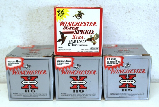 3 Full Boxes Winchester High Brass .410 Ga. 3" 7 1/2 Shot and Full Box Winchester .410 Ga. 2 1/2" 6