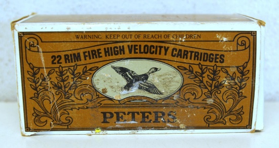 Full Brick Box Peters .22 LR High Velocity Cartridges Ammunition...