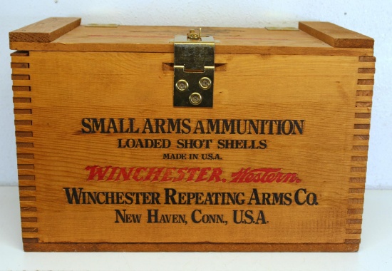 Winchester Western Super-X Wooden Ammo Shotshell Box...