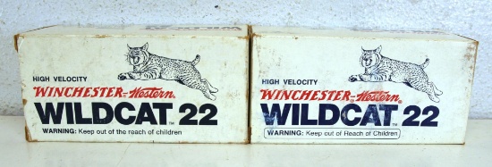 2 Full Brick Boxes Winchester Wildcat .22 LR High Velocity Cartridges Ammunition
