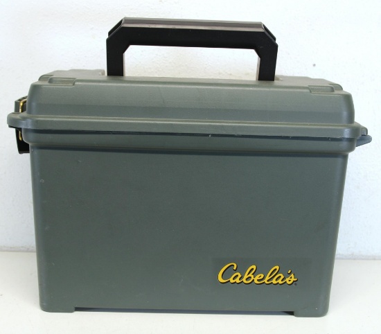 Plastic Ammo Can with 18 Full Boxes .38 Spl Cartridges Ammunition - Mostly Blazer and PPU - 900