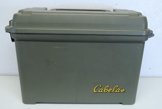 Plastic Ammo Can with 20 Full Boxes .45 Auto Cartridges Ammunition - Blazer and Sellier & Bellot -