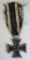 German Iron Cross Medal with Ribbon, 1813 and FW on one side for Prussia in 1813 by Friedrich