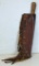 Double Edge Knife Marked G.M. Maloney with U.S. Stamped Leather Sheath, 9