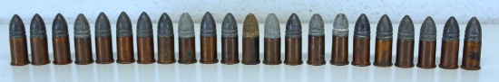 22 Rounds 56-56 Spencer Rimfire Collector Cartridges Ammunition - Mixed Headstamps