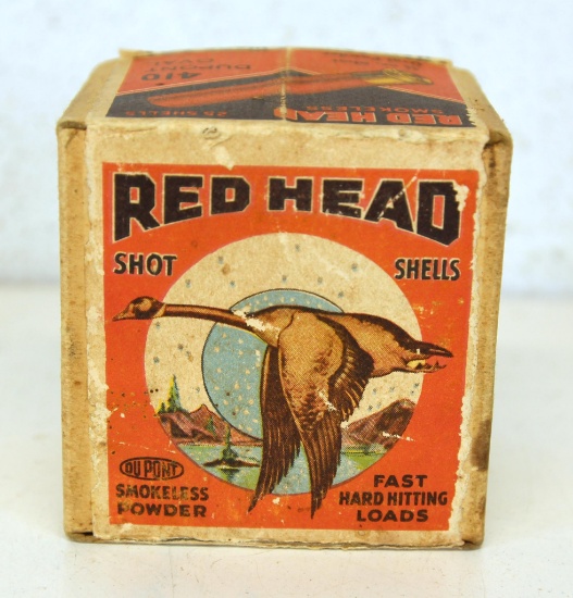Empty Vintage Two Piece Box Red Head .410 Ga. Shotshells Ammunition