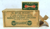Full Vintage Brick Dog Bone Box Remington .22 LR Cartridges Ammunition - 1 End Flap Missing
