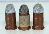 3 Rounds M71 .50 Army or .50 Rem Navy Collector Cartridges Ammunition