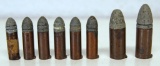 2 Rounds .44 Cal. Lip Fire for Allen & Wheelock Army Pistol and 6 Rounds .32 Lip Fire Collector