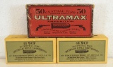 2 Full Boxes Winchester .44 WCF and Full Box UltraMax .44-40 Cartridges Ammunition