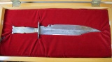 Rare! Cased Broomhead & Thomas Sheffield Bowie Knife (1799-1880), Sheffield Made in England, Circa