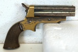 C. Sharps & Co Model 2 .30 Rimfire 4 Barrel Pepperbox Pistol Patent 1859 Fine Checkered Grips