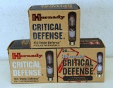 3 Full Boxes Hornady Critical Defense 410 Triple Defense 2 1/2