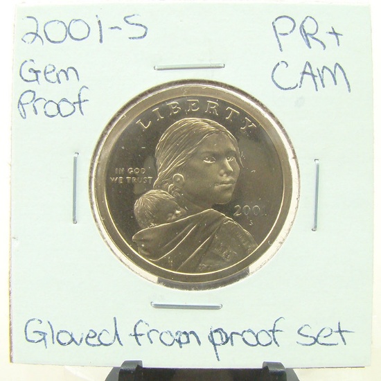 Gem Proof 2001-S Sacagawea Dollar