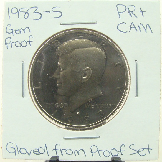 Clad Gem Proof 1983-S Kennedy Half Dollar